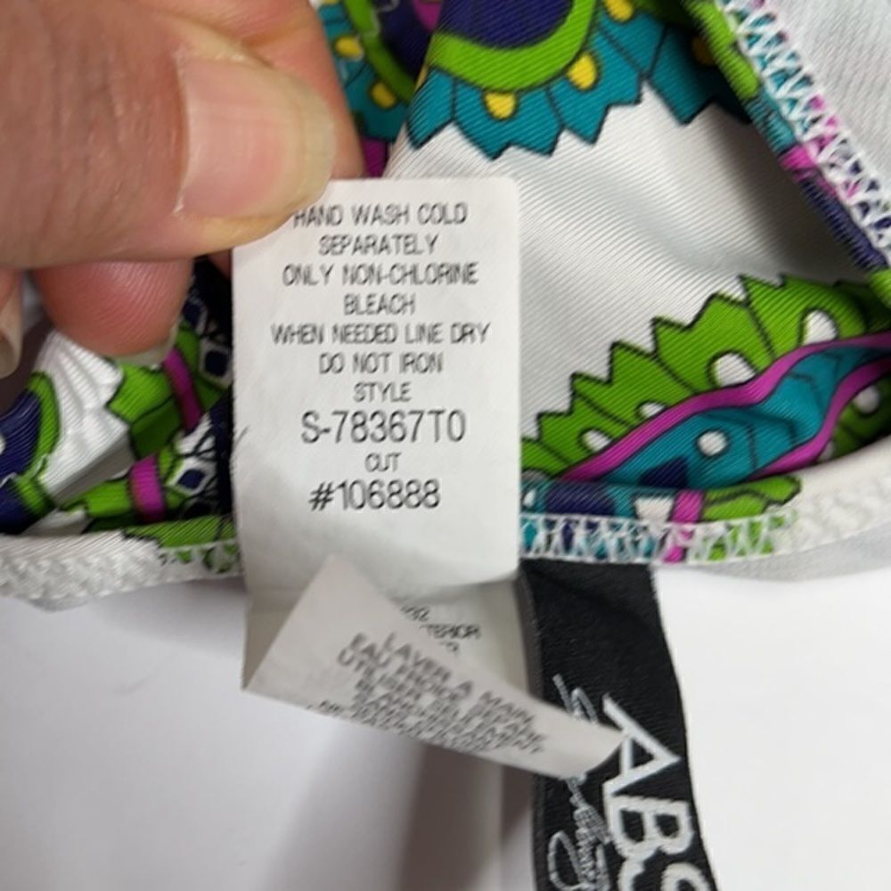Abs Allen Schwartz Paisley Bikini Size 12, 8 - Picture 11 of 12
